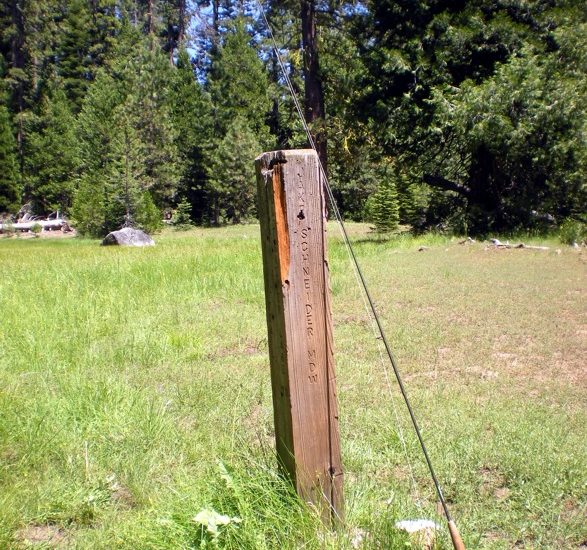 Signpost at the Jake Schneider Meadow