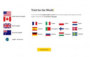 Trint Languages